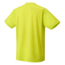 Yonex Training T-shirt Practice Logo YM0046 (100% Polyester) 2024 lime yellow Men